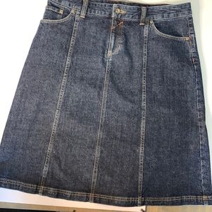 Columbia conservative denim skirt